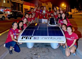 MIT Solar Electric Vehicle Team Poses With Nimbus