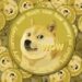 Dogecoin logo with several coins behind and why is Dogecoin going up? - Will Dogecoin reach 1 dollar?