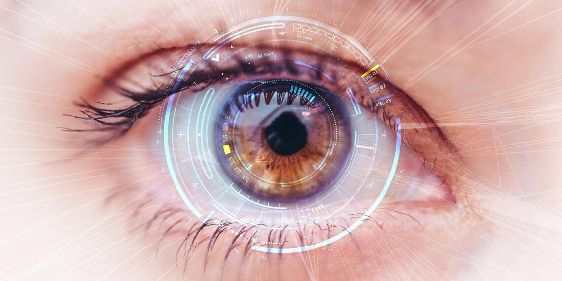 Bionic Eye Scan Technology Concept