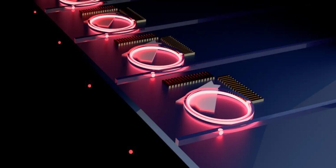 An Array of On Demand Single Photon Sources