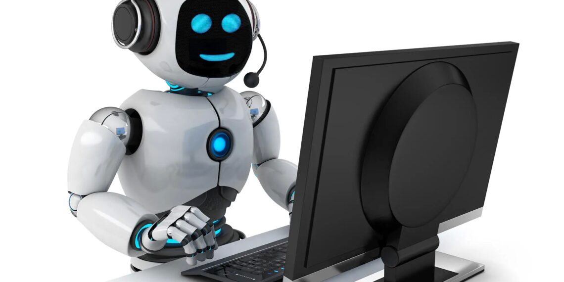 Robot AI Chatbot Concept