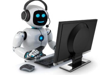 Robot AI Chatbot Concept