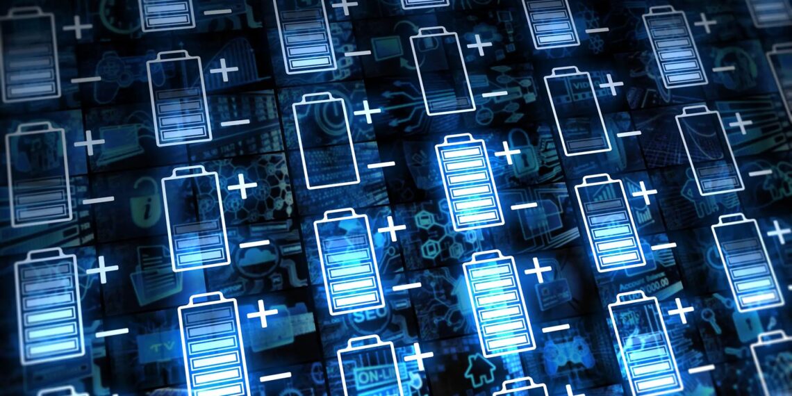 Battery Network Energy Storage Grid Concept