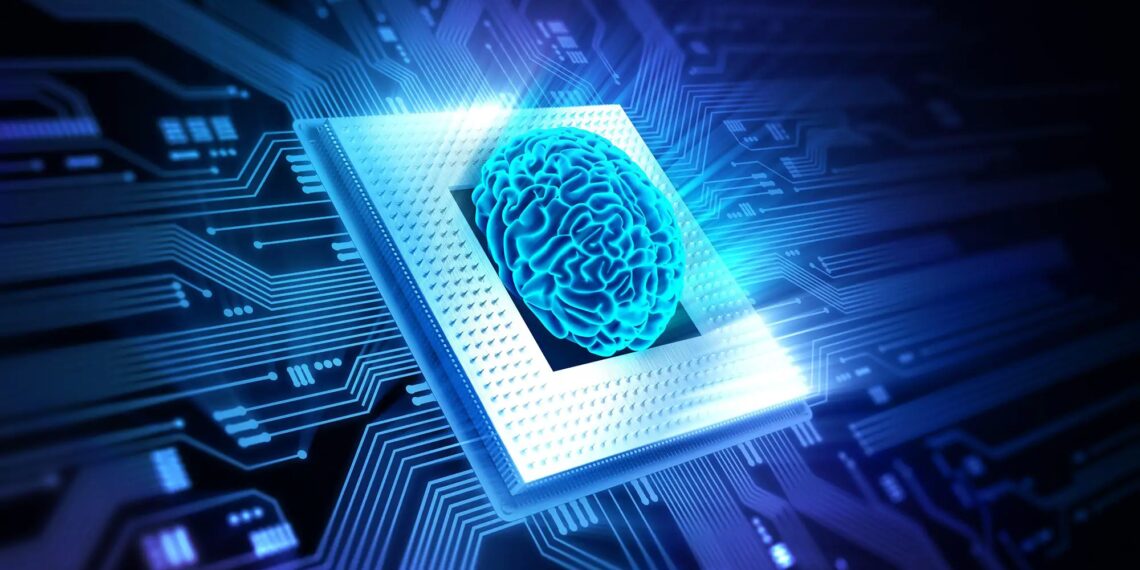 Brain Computer CPU Illustration