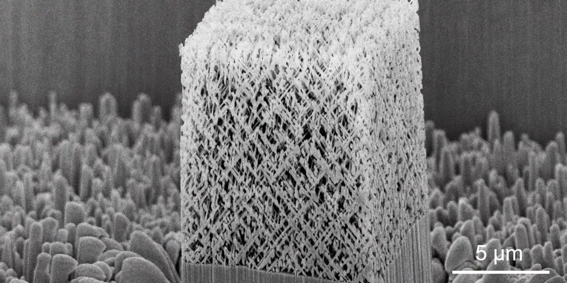 FIB-Milled Quasi-BCC Beam Nanolattice