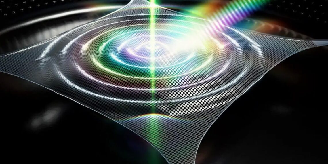 Trampoline Shaped Sensor With Overtone Vibrations