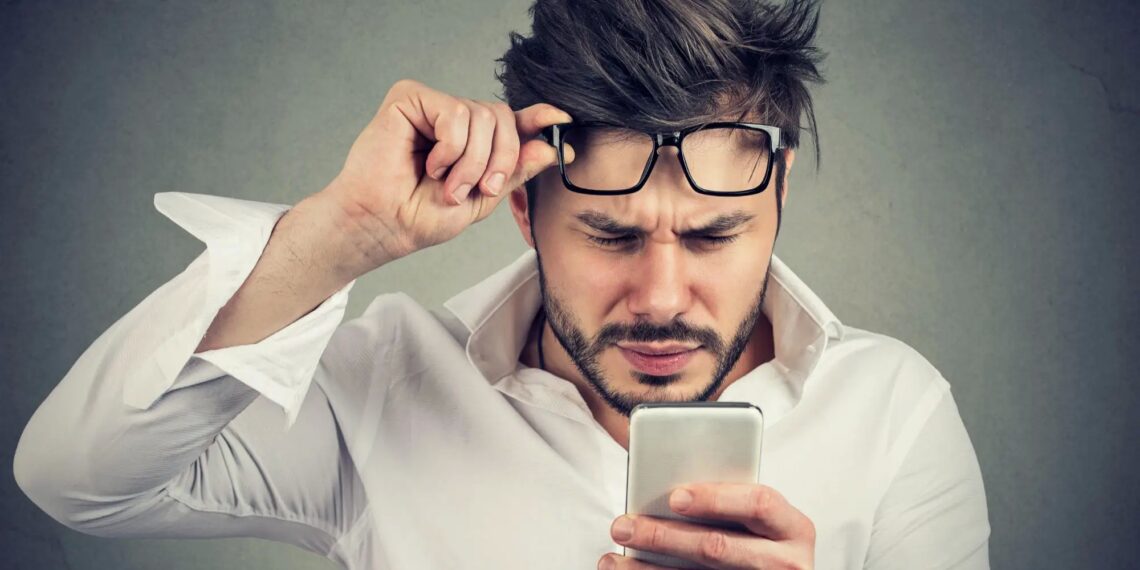 Confused Man Phone