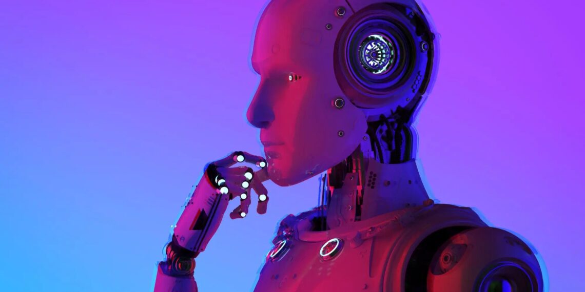 Artificial Intelligence Robot Thinking