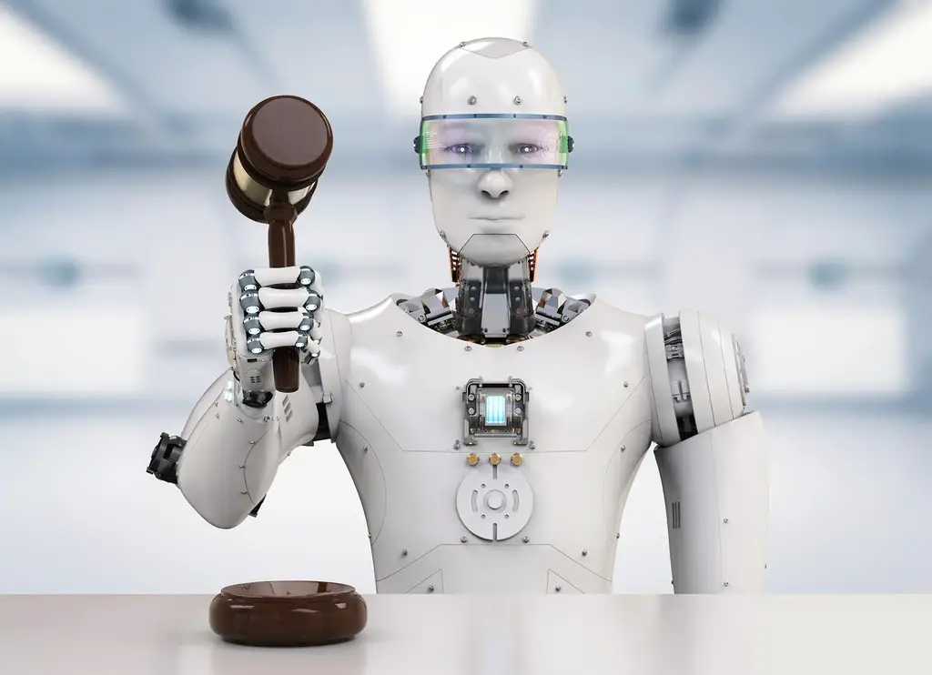 Robot juez de inteligencia artificial