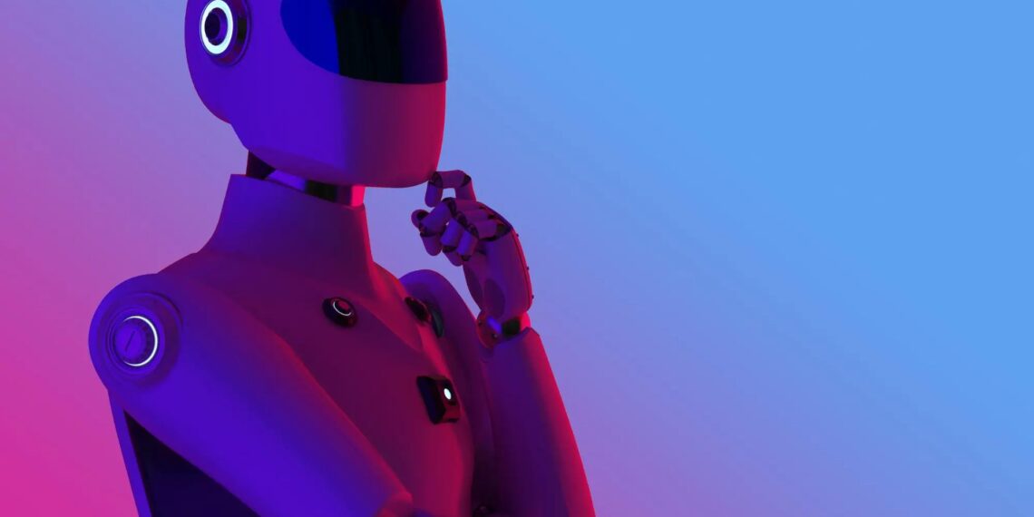 Artificial Intelligence Robot Thinking