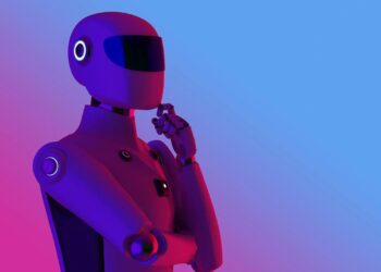 Artificial Intelligence Robot Thinking