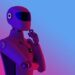 Artificial Intelligence Robot Thinking