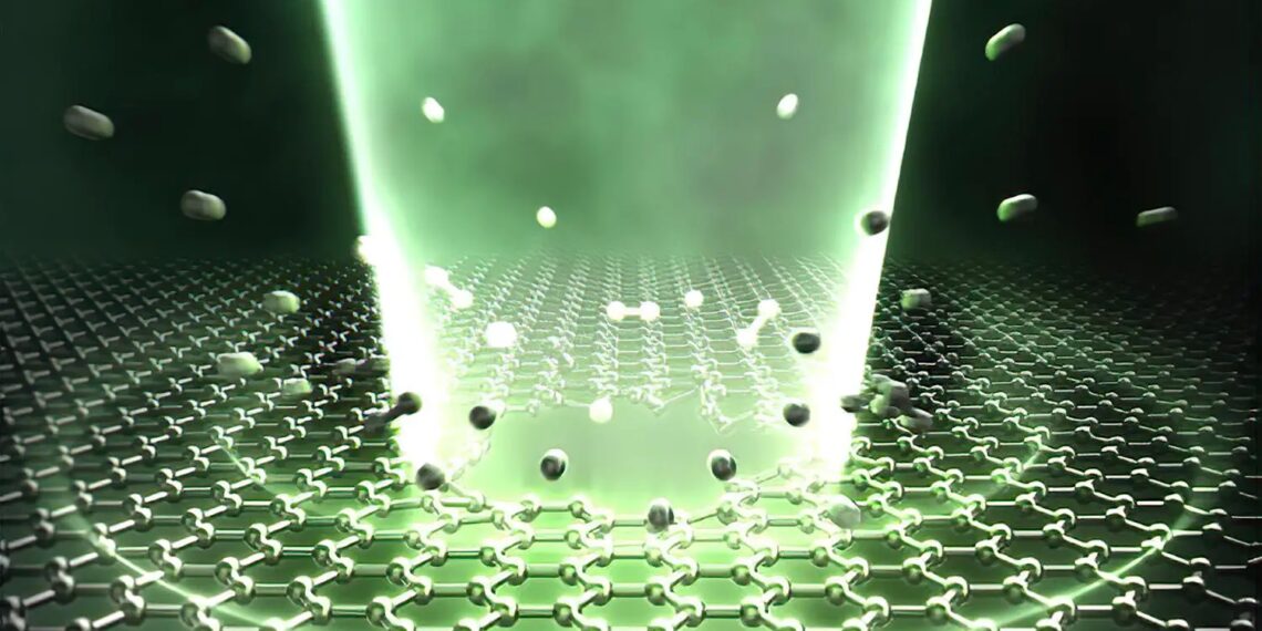 Laser-Induced Monolayer Graphene Nanoprocessing