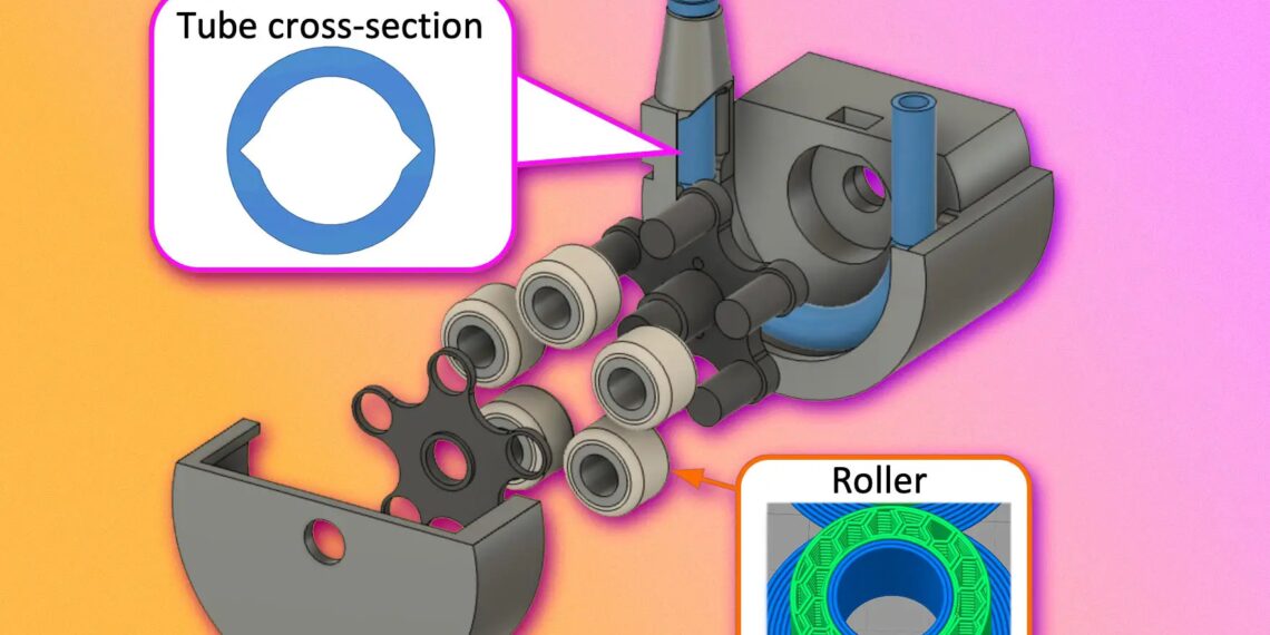 3D Print Miniaturized Peristaltic Vacuum Pump
