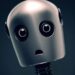 Sad Robot AI Conscience Concept