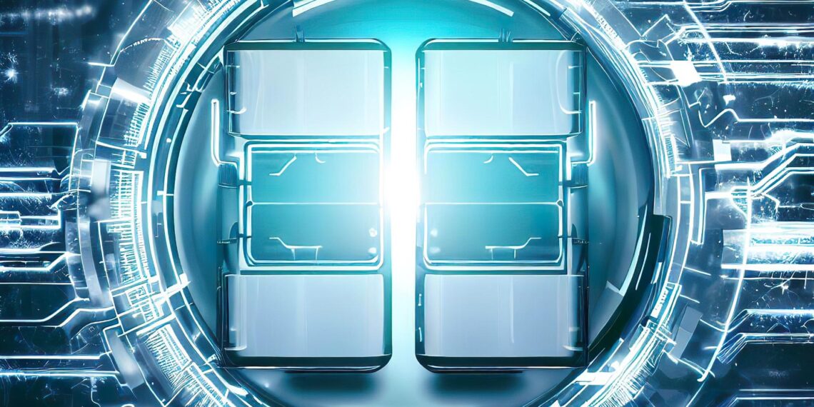 Abstract Battery Technology Concept Art