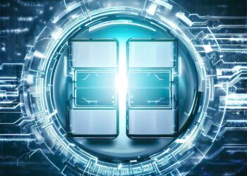 Abstract Battery Technology Concept Art