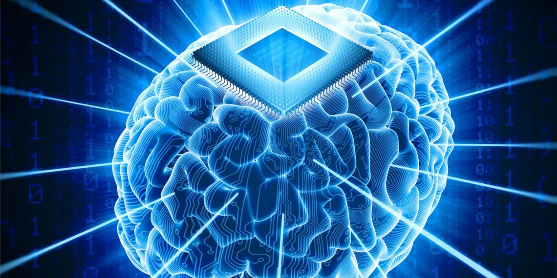 Brain With Computer Chip Implant
