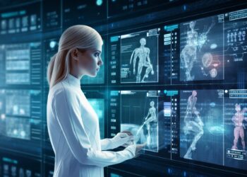 AI Sorting Medical Data Concept Art