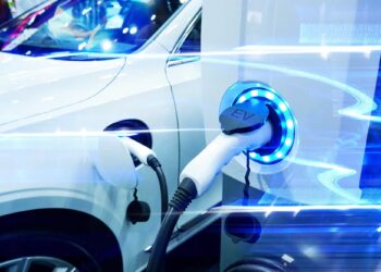 Illustration Fast Charging Battery Technology