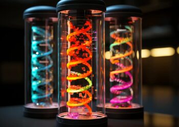 DNA Genetics Technology Device Art Concept
