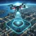 Drone Over City New Chip Art Concept