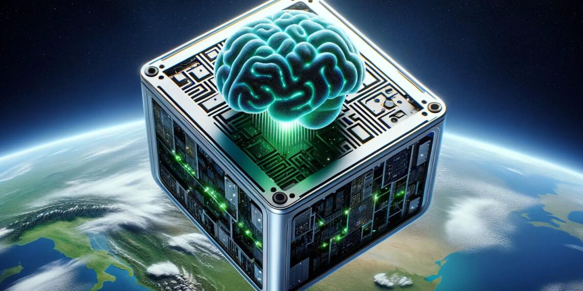 AI Nanosatellite Art Concept