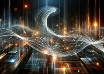 Abstract Energy Technology Ribbon