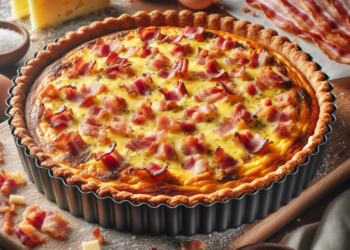 Receta irresistible: Cómo preparar una deliciosa Quiche de Bacon y queso